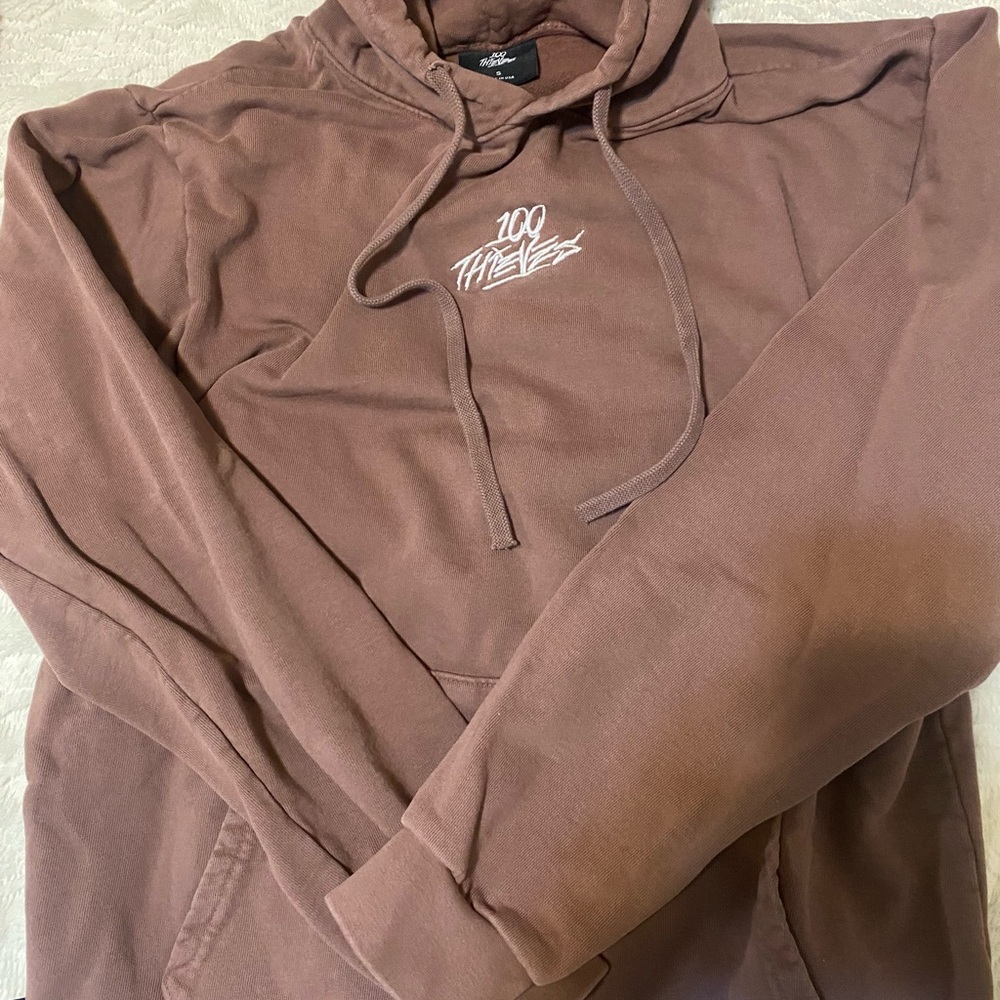 100 Thieves Men's Brown Hoodie